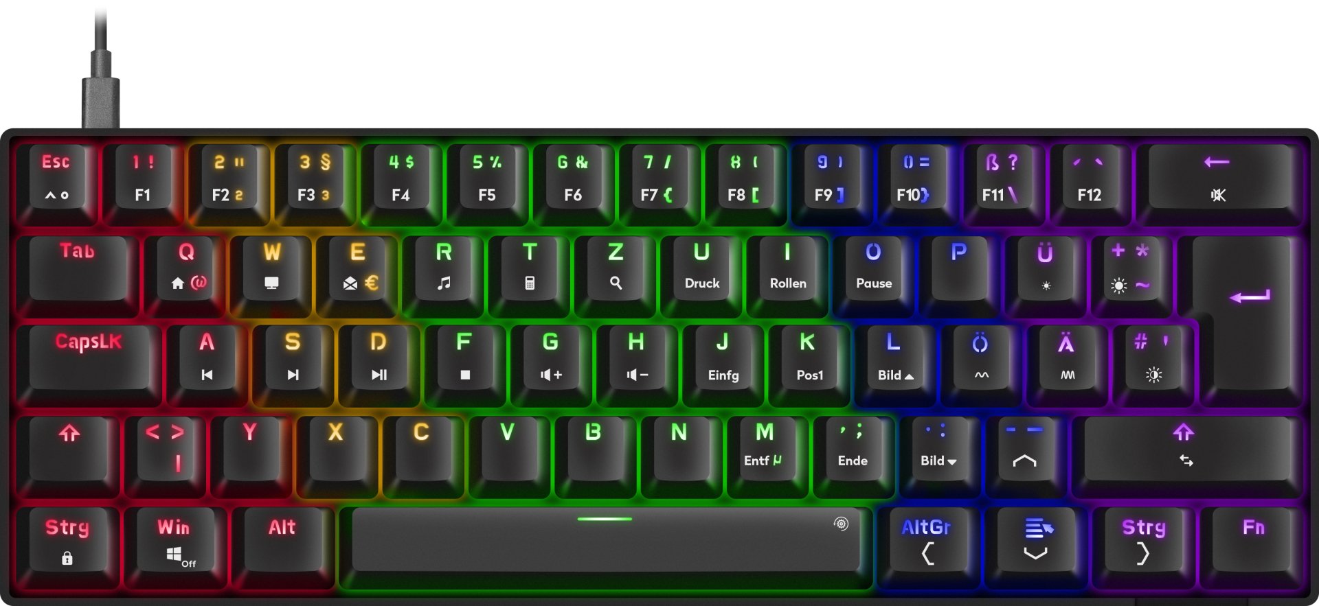 EAN 4027301657852 - SPEEDLINK SL-670015-BK teclado Juego USB QWERTZ Alemán Negro imagen 6