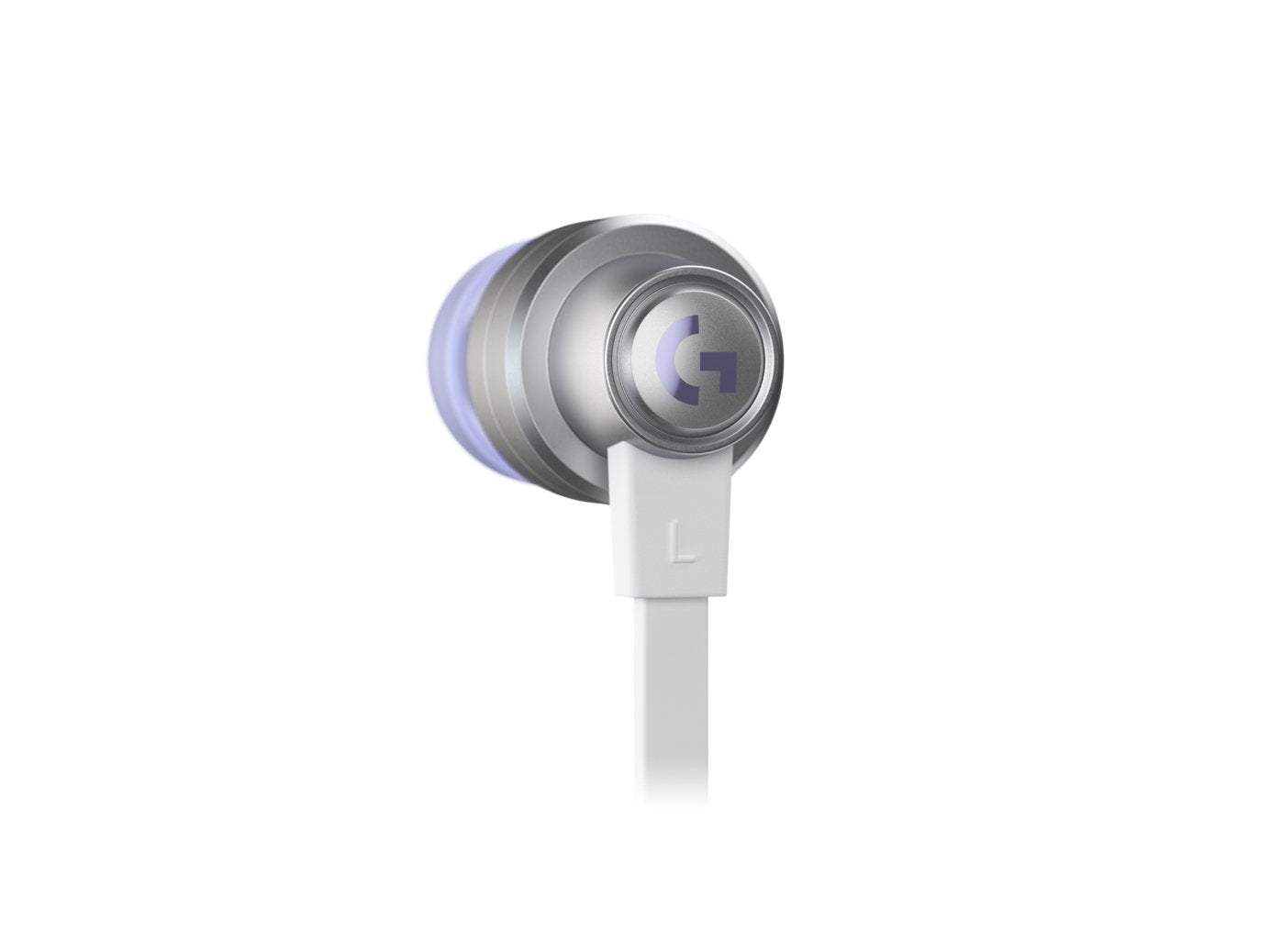 Logitech G333 Auriculares Gaming In-Ear Con Microfono - Adaptador Usb-C - Multiplataforma - Altavoces Dinamicos - Jack 3.5mm - Color Blanco/Violeta