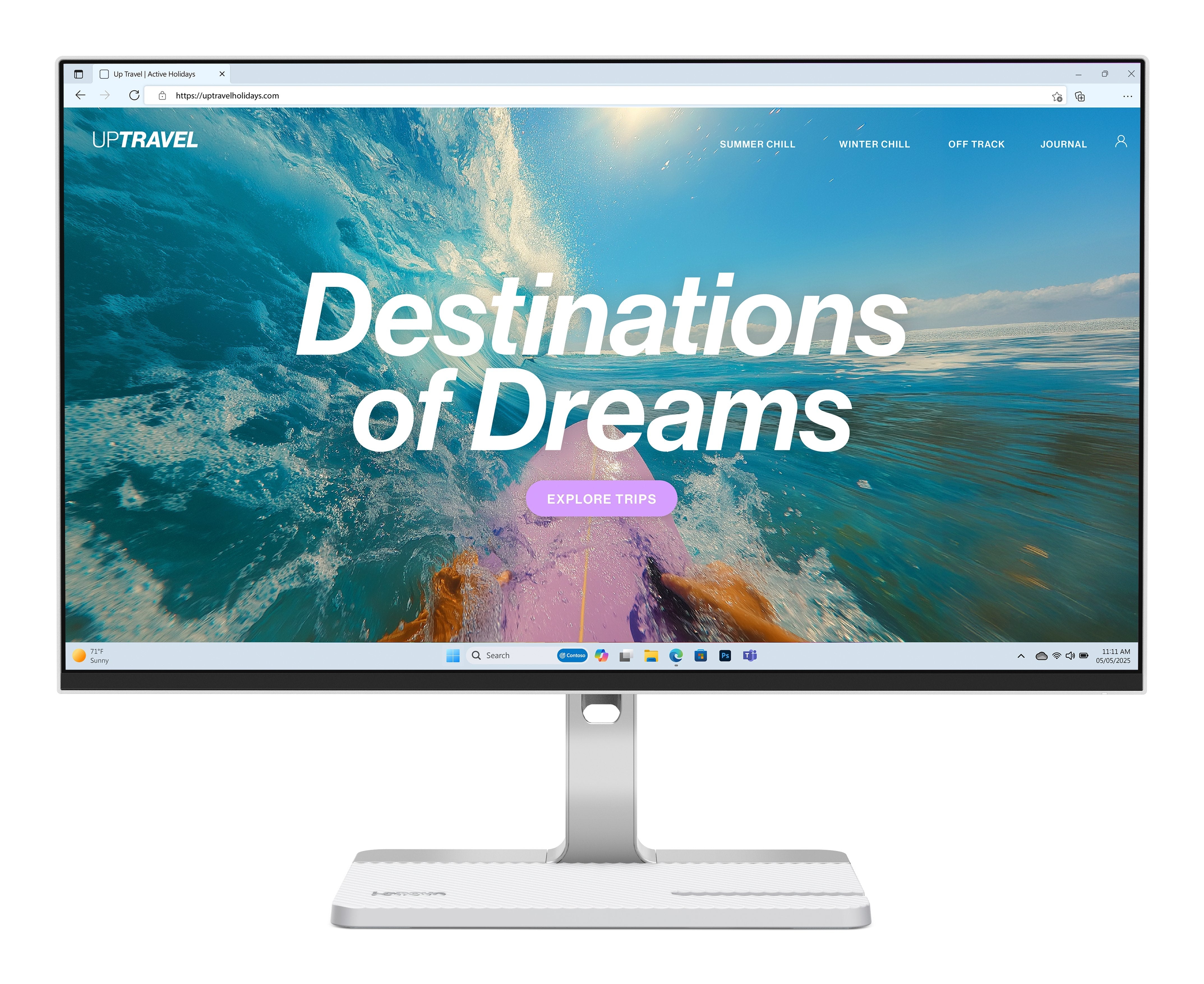 Monitor Lenovo L24d-4c  23.8" 1920 X 1080 Pixeles Full Hd Lcd Gris