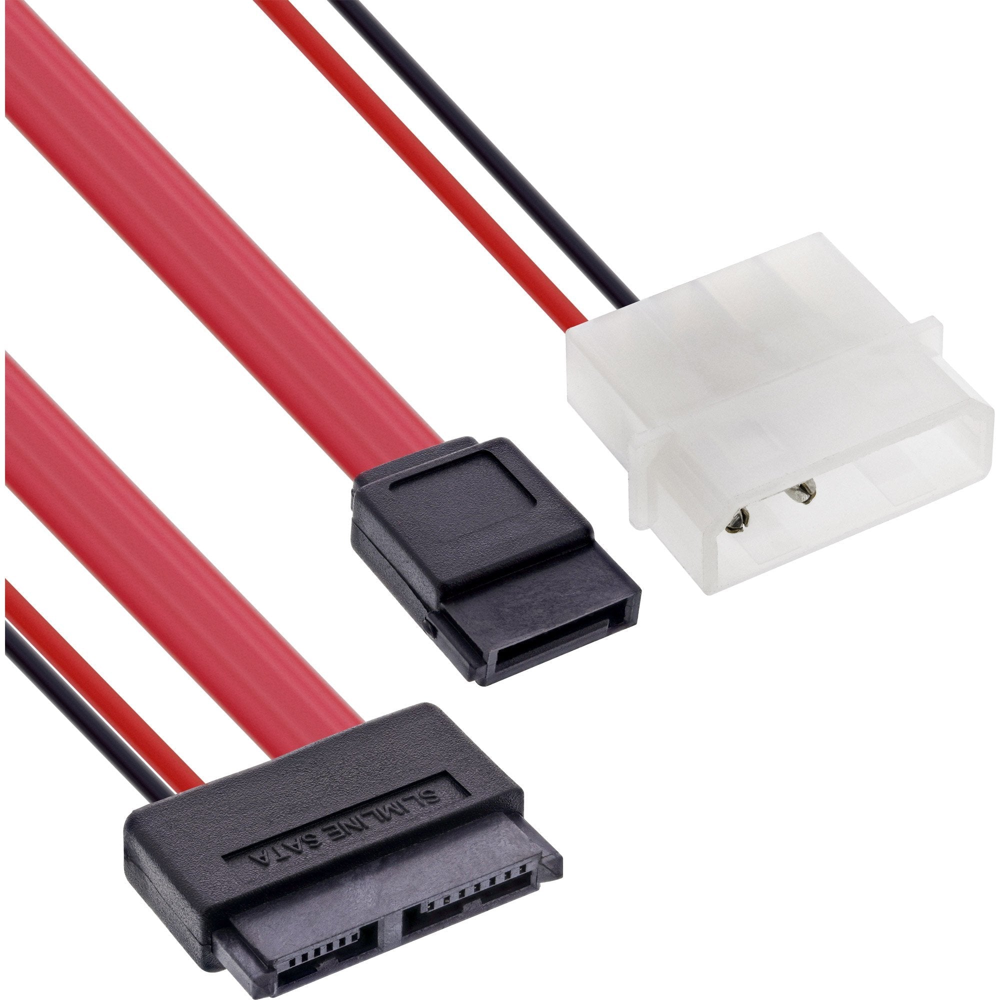 Cable Inline Slimline Sata 150 / 300 / 600 Slim 13 Pines A Sata + Alimentación 0,4m