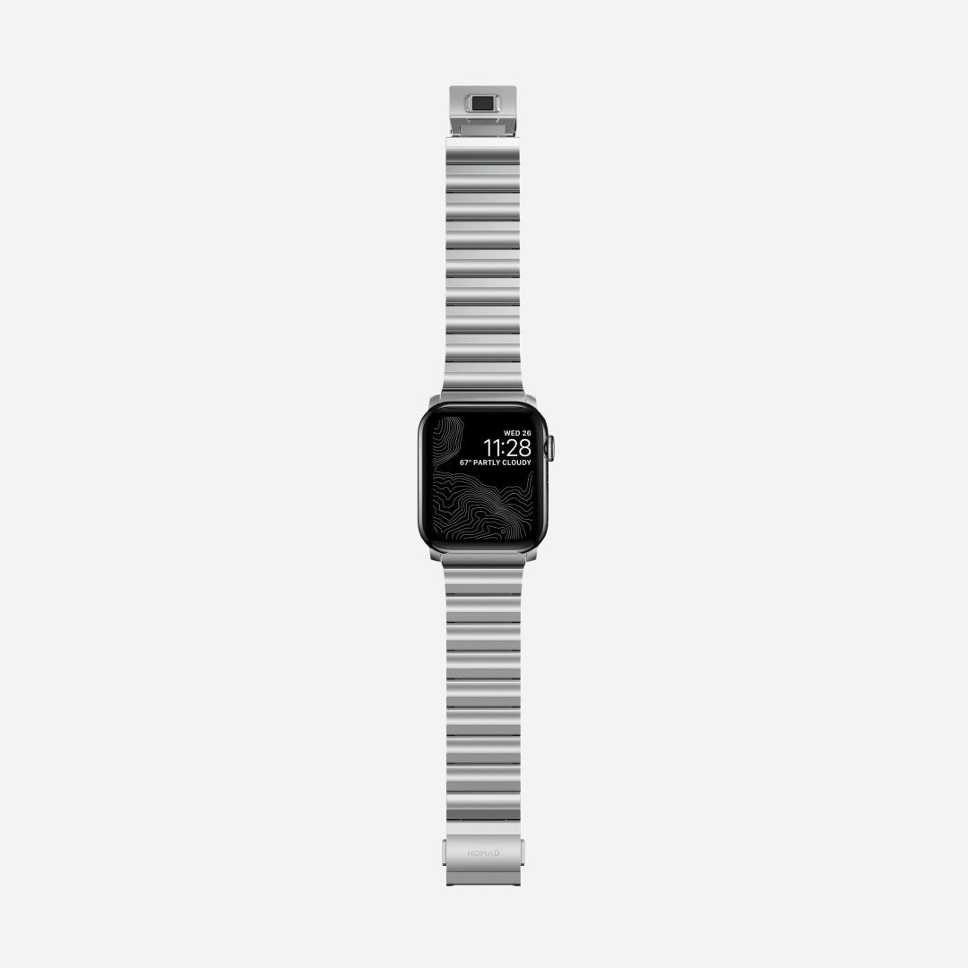 Nomad Strap Stainless Steel Silver V2 42/44/45/49mm