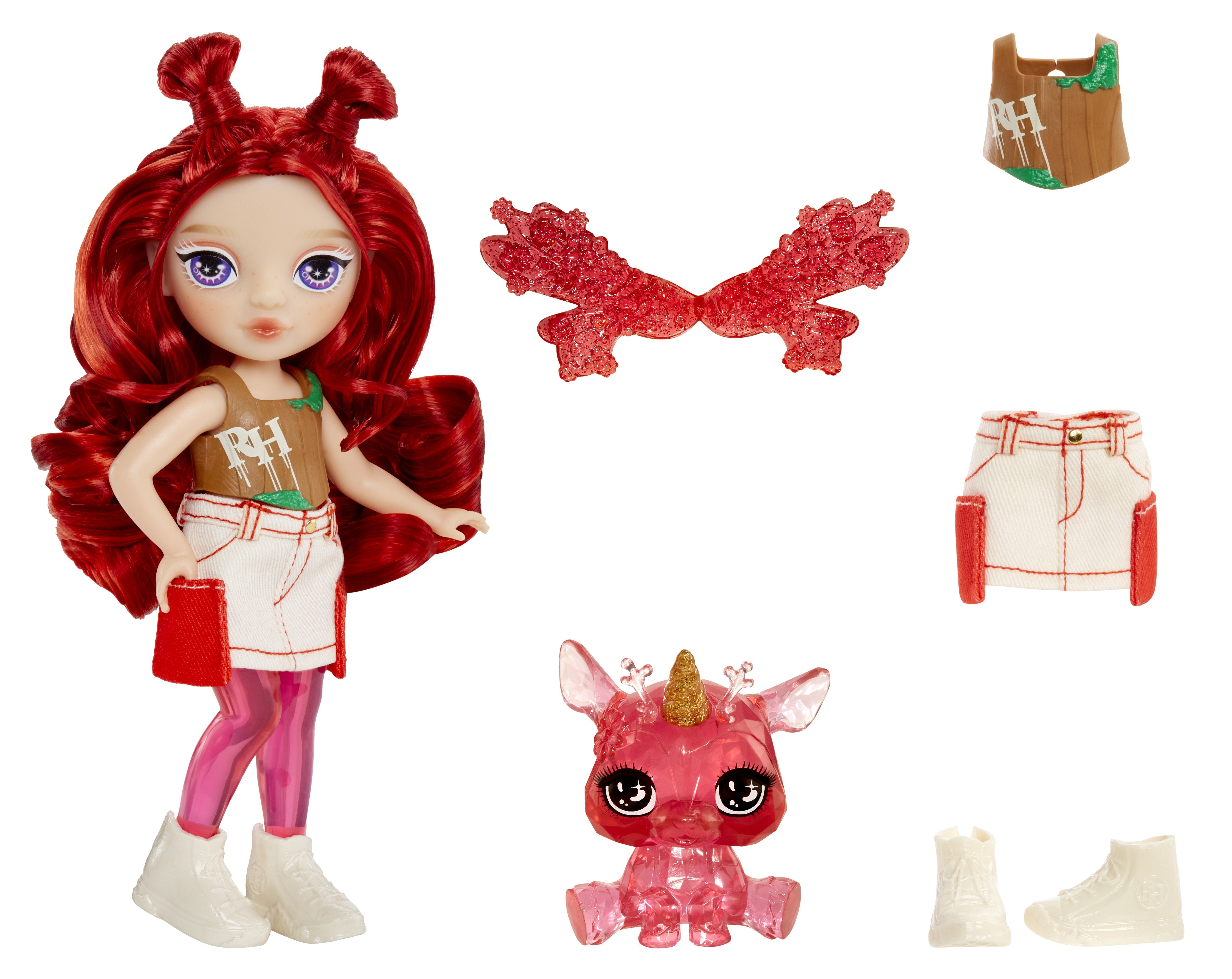 EAN 35051543381 - Rainbow High Littles Rainbow Fantasy Fairies Doll- Apple (Red) imagen 3