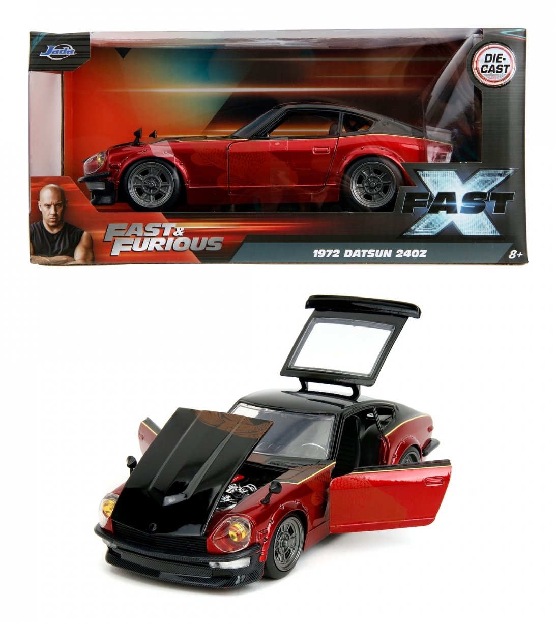 EAN 4006333088100 - Jada Toys 1972 Datsun Modelo a escala de coche Previamente montado 1:24 imagen 4