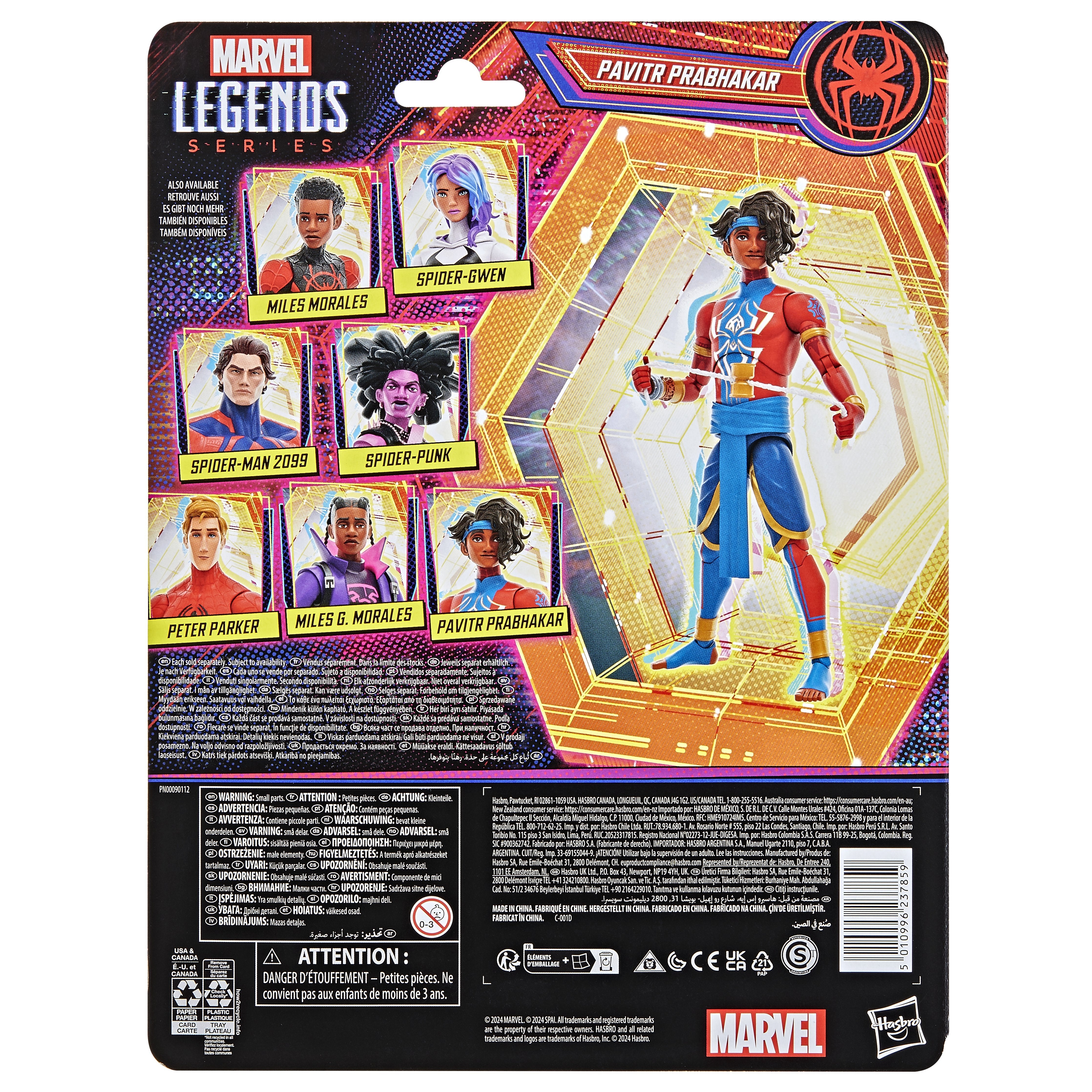 Figura Hasbro Marvel Legends Series Spider Man Across The Spider Verse Pavitr Prabhakar