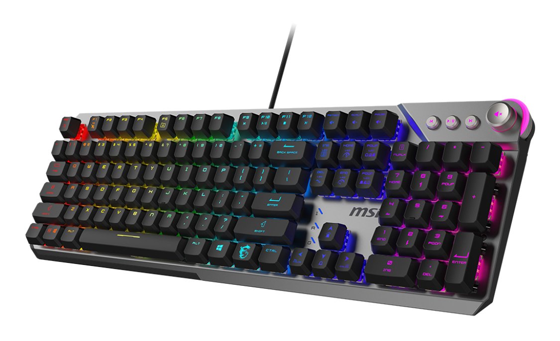 Msi Mrike 600 Silent Gaming Keyboard, Vercablet