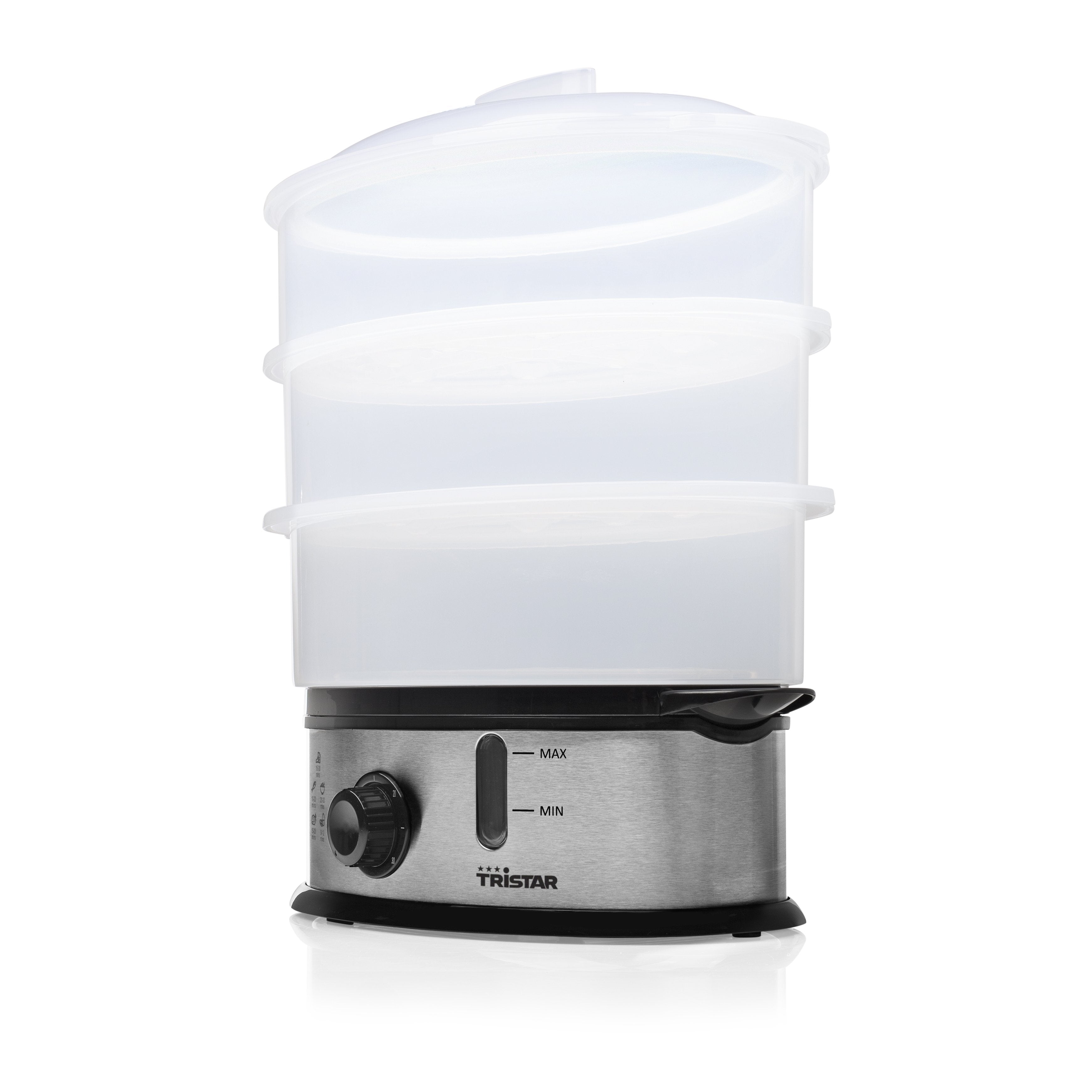 Deshidratador Tristar Comida Steamer Vs-3914 Plata, 1200w, Capacidad 11l
