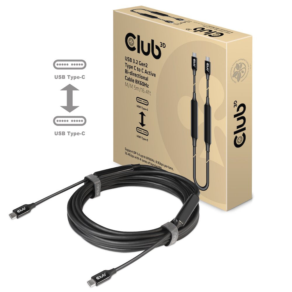 EAN 8719214471699 - CLUB3D CAC-1535 cable USB USB 3.2 Gen 2 (3.1 Gen 2) 5 m USB C Negro imagen 3