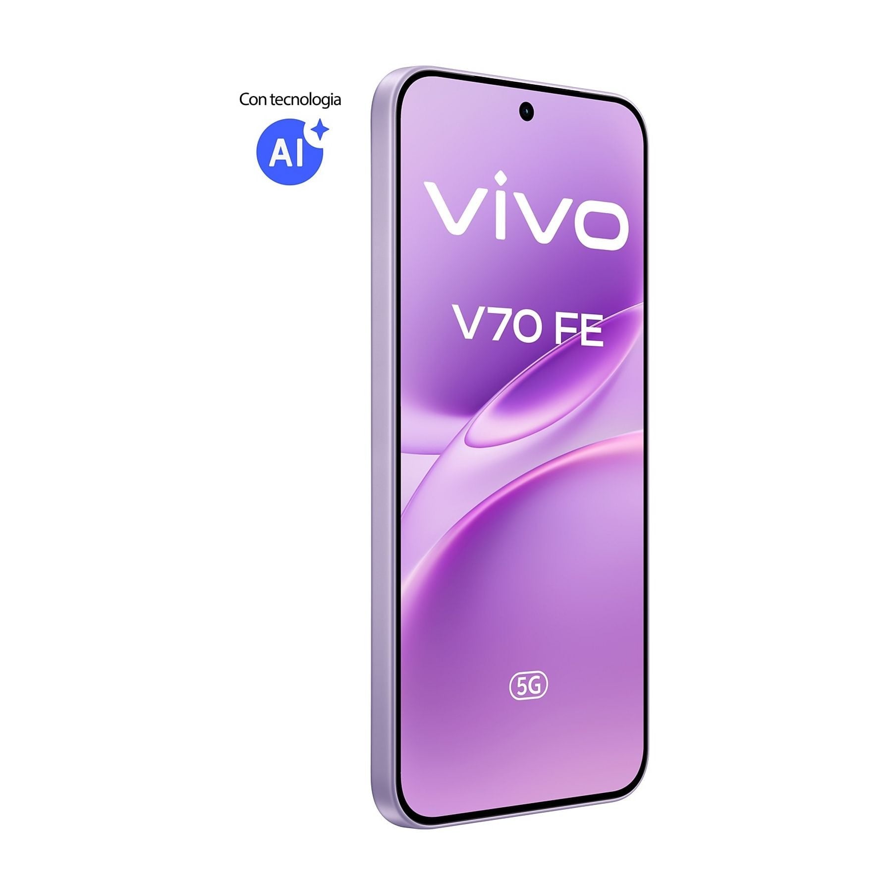 Smartphone Vivo V70 Fe 8gb 512gb 6.83' 5g Púrpura Incluye Cargador + Auriculares