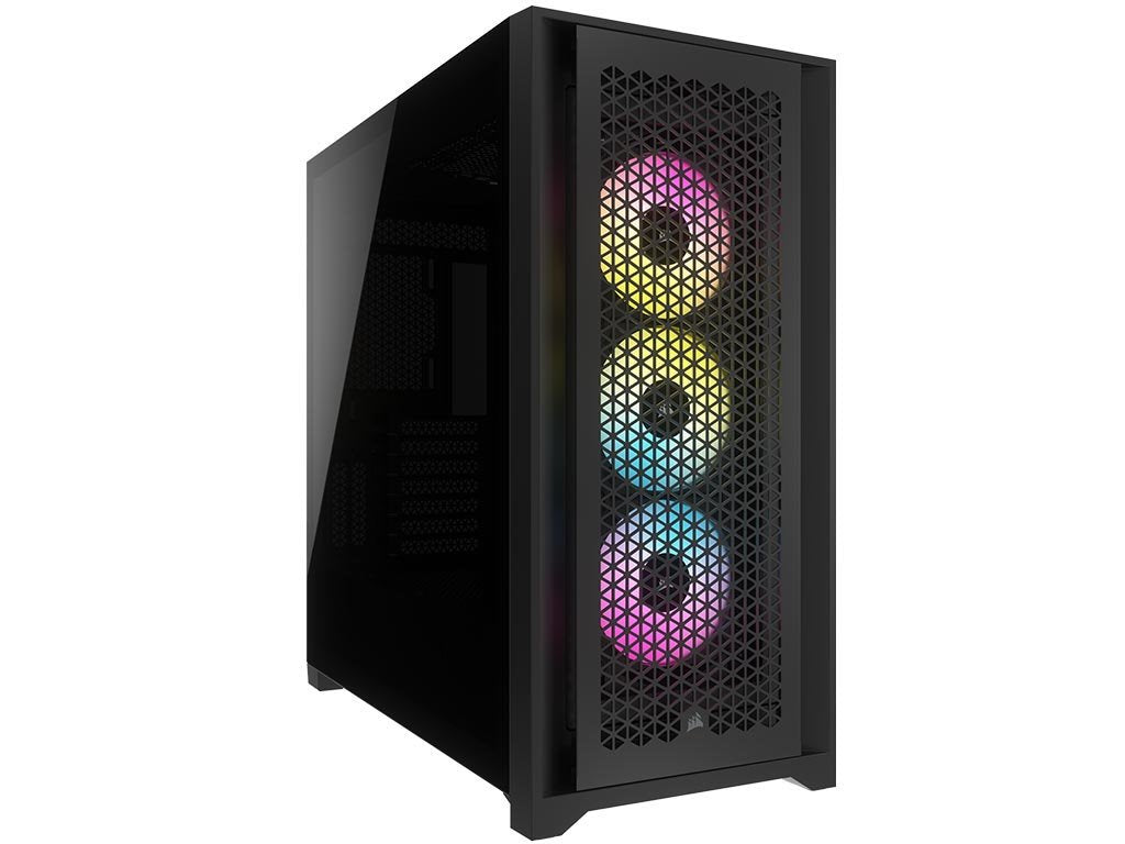 Caja Corsair Icue 5000d Rgb Airflow Cristal Templado Negra Cc-9011242-Ww