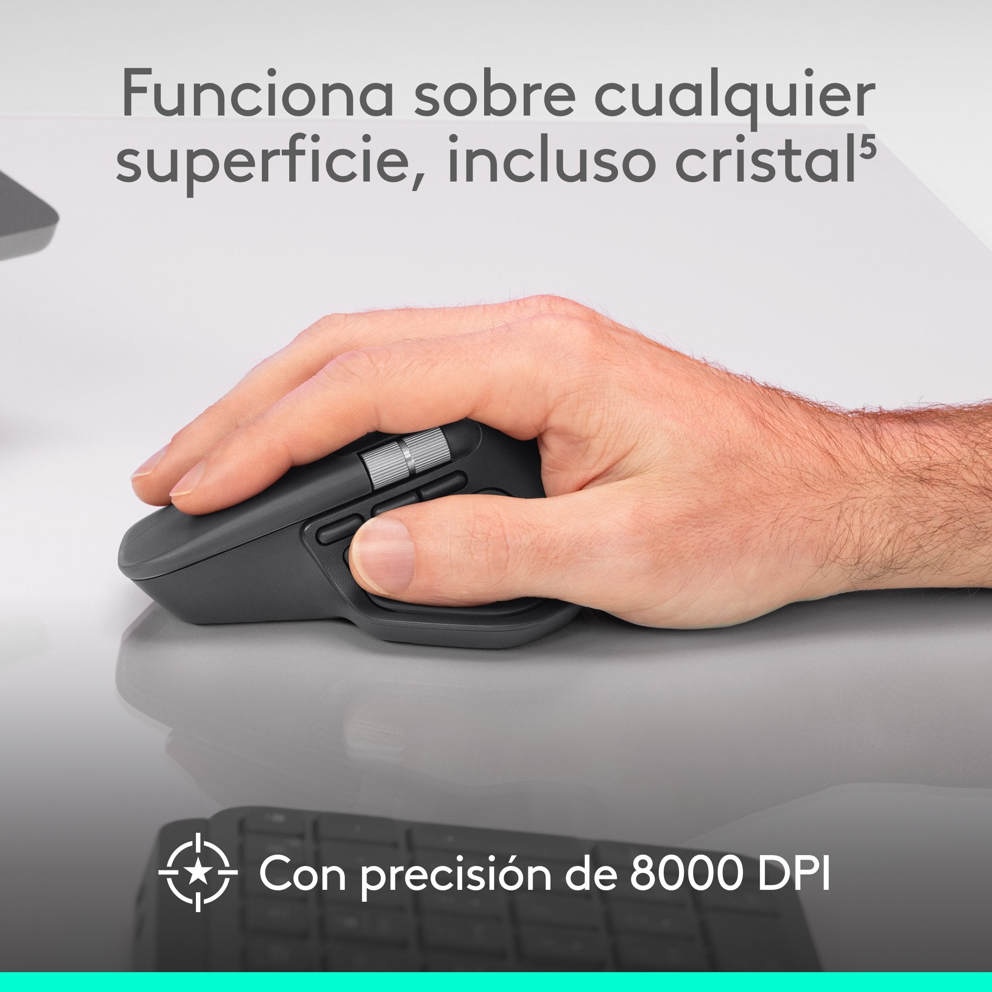 EAN 5099206133099 - Logitech MX Master 4 ratón Oficina mano derecha RF Wireless + Bluetooth Laser 8000 DPI imagen 13
