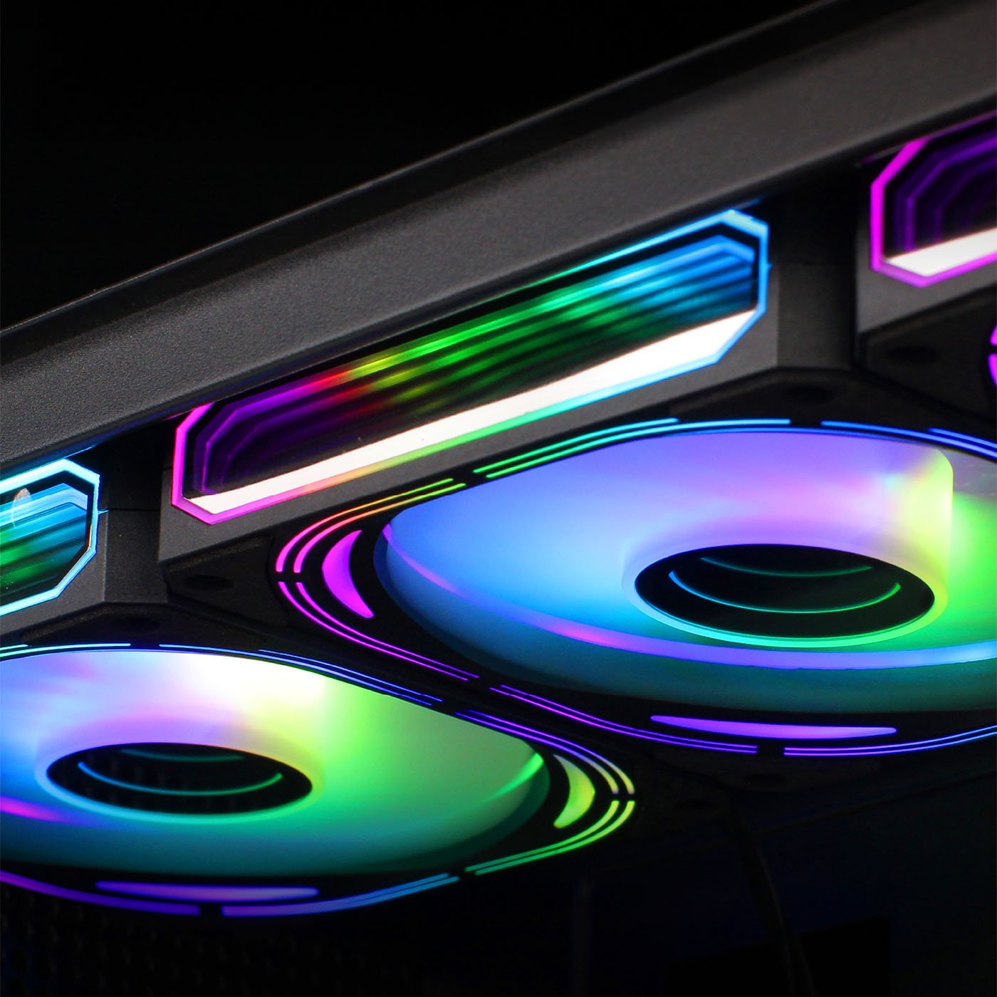 Coolbox Kit 4 Ventiladores 12cm Argb Infinity Pro