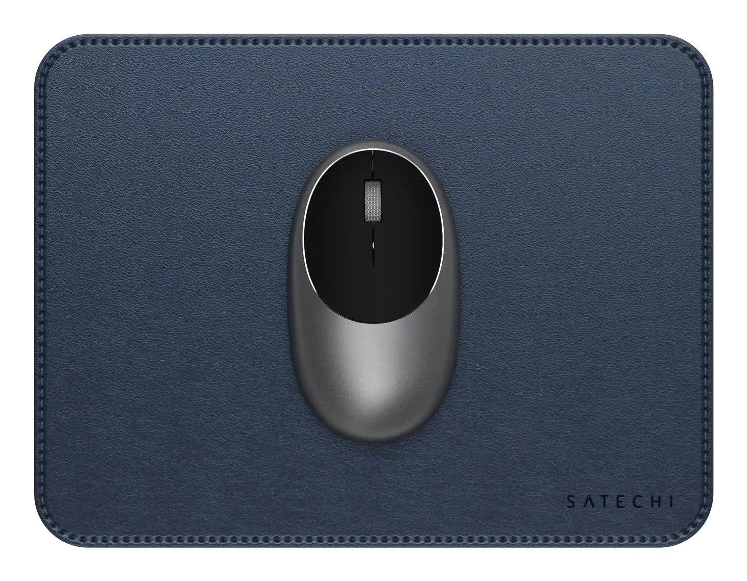 Satechi Vegan-Leather Premium Mouse Pad Blau