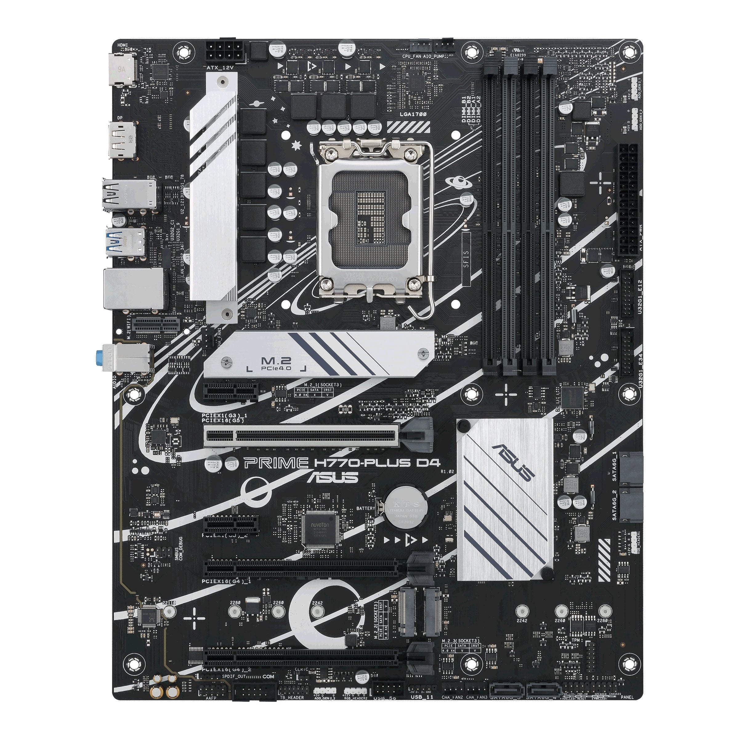 Placa Base Asus Prime H770-Plus D4 Intel 1700 Ddr4 Atx