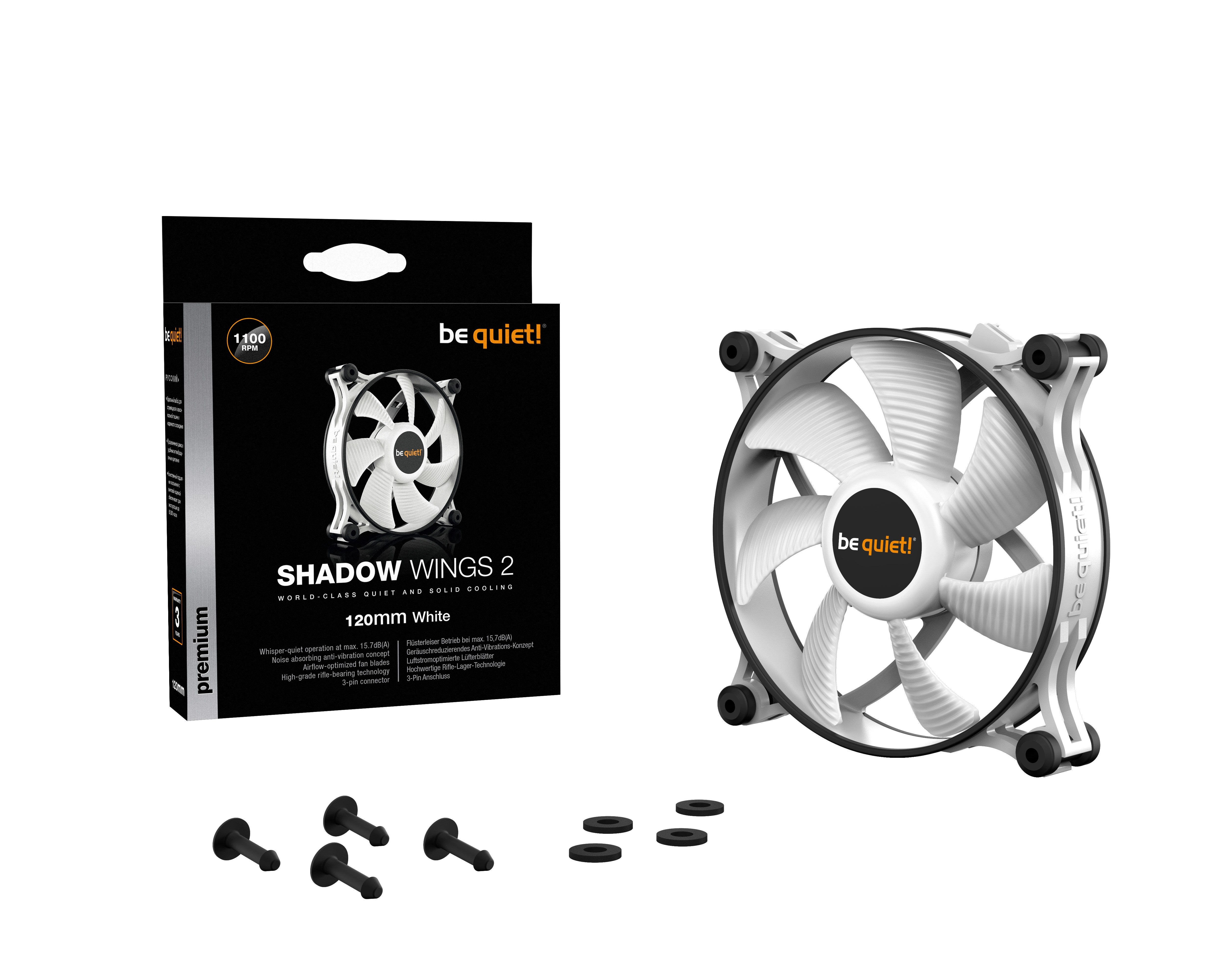Be Quiet! Shadow Wings 2 Ventilador 120mm Blanco