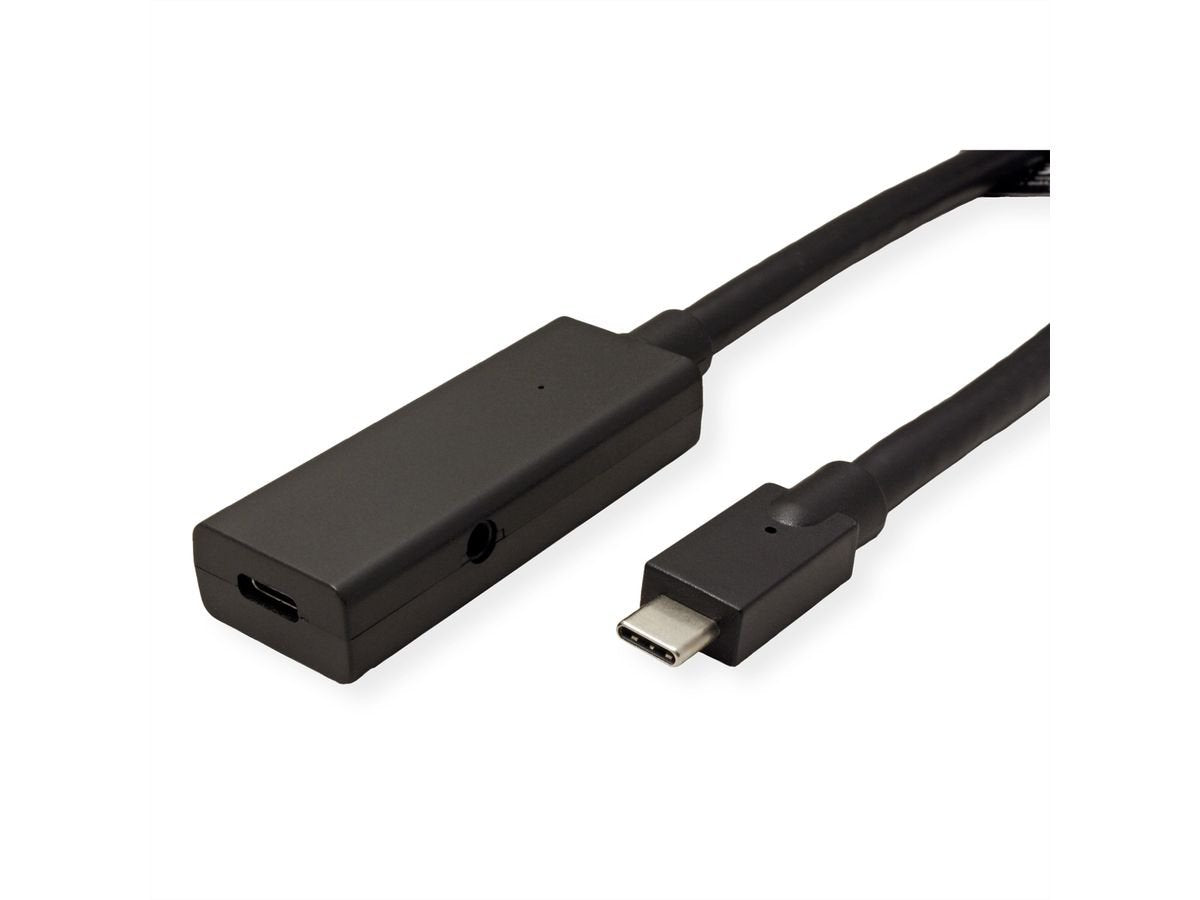 Roline Usb 3.2 Gen 2 Repeater Cable, C-C, St Bu, 5 M
