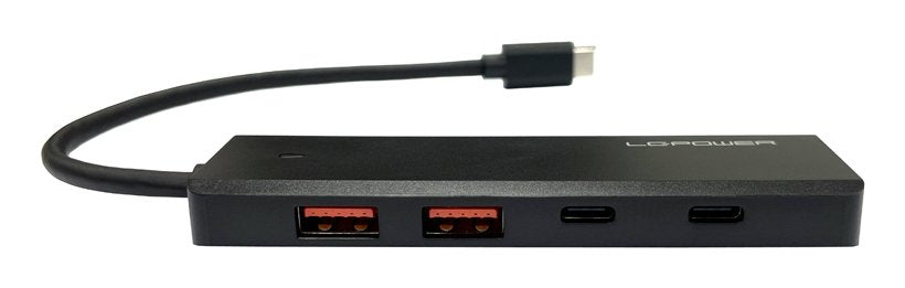 Lc-Power Lc-Hub-U3-4-C 2xusba 1xusb-C Black Retail