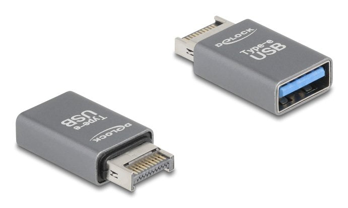 Delock Adaptador Usb 10 Gbps Typ-E Key A Macho A Usb Typ-A Hembra Metall