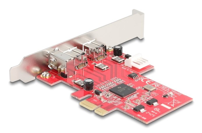 Delock Pci Express X1 Tarjeta A 2 X Extern Firewire B + 1 X Extern Firewire A