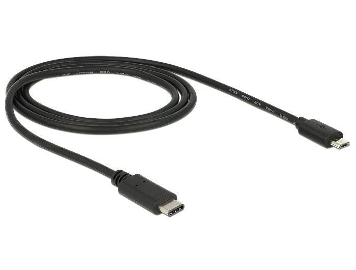 Delock 83602 Cable Usb  C -> Micro-B M/M 1.00m Negro