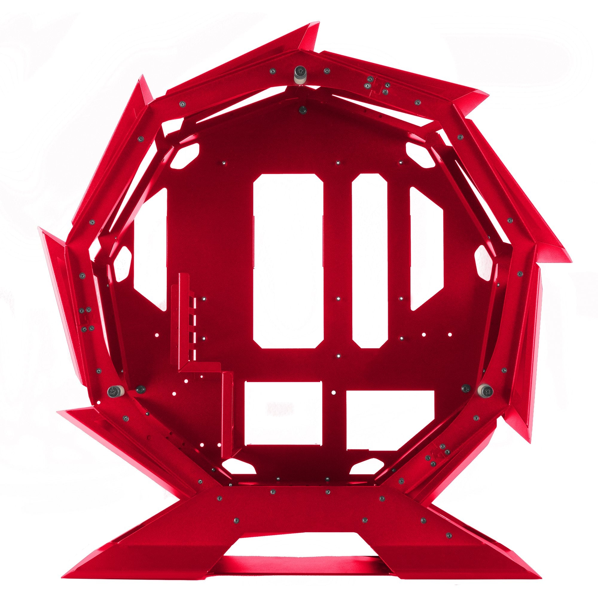 Caja Gaming Torre Circular Mars Gaming Mcorb Rojo