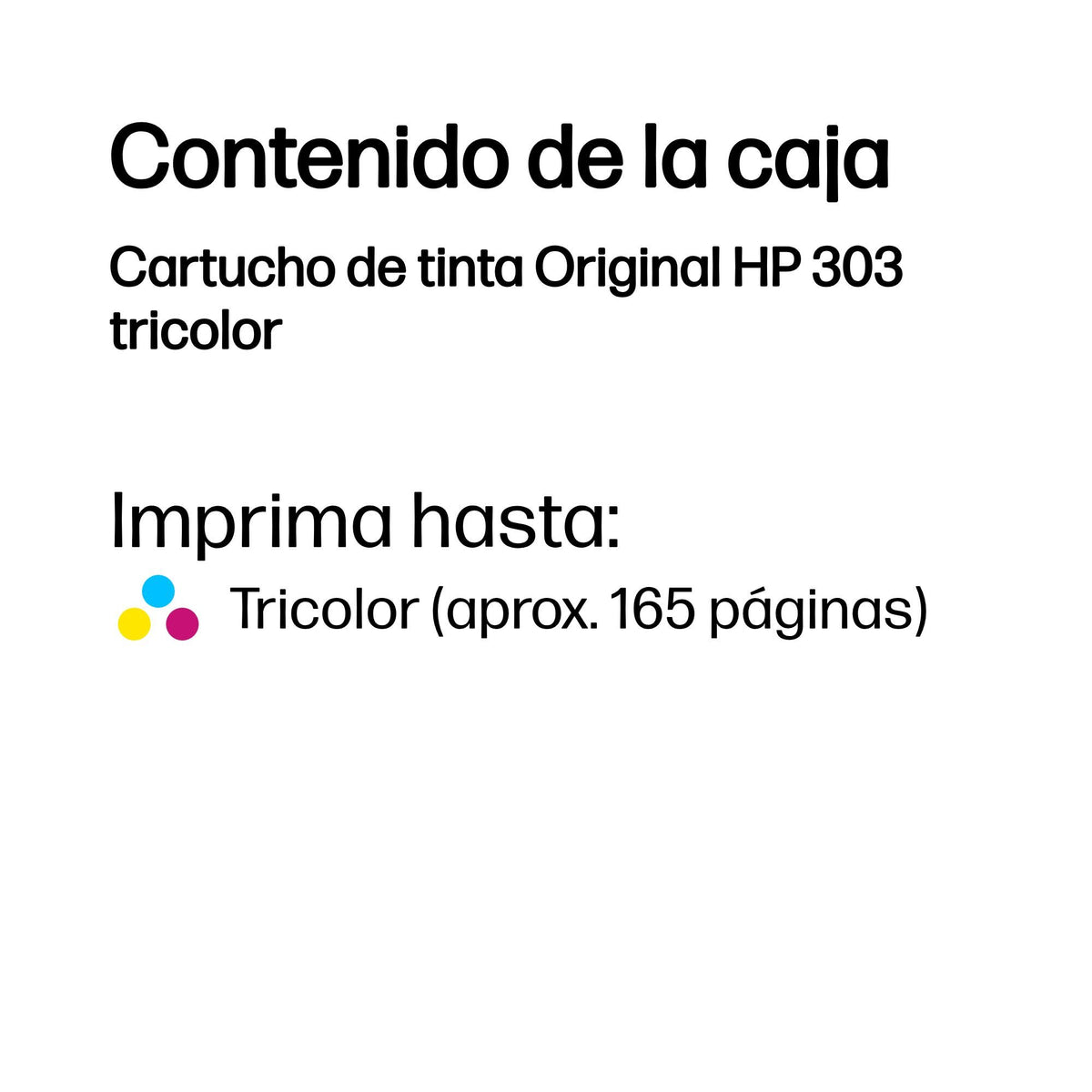 EAN 199764694515 - HP 303 Tri-color Original Ink Cartridge cartucho de tinta 1 pieza(s) Estándar Cian, Magenta, Amarillo imagen 3