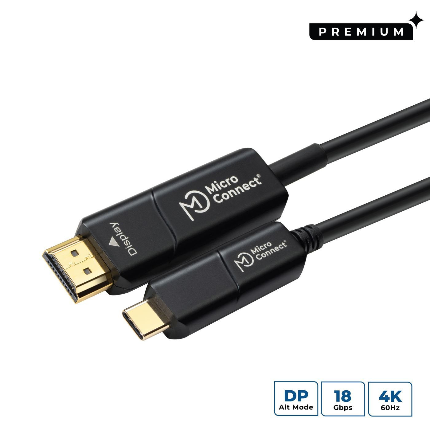 EAN 5706998942395 - Microconnect USB3.1CHDMI20OP adaptador de cable de vídeo 20 m USB Tipo C HDMI Negro imagen 1