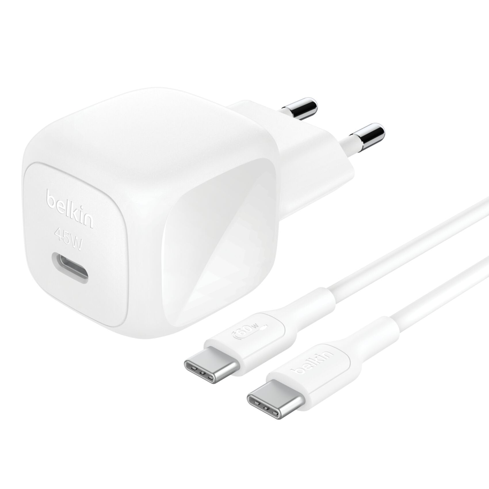 Belkin Boost Charge Usb-C 45w Pd Pps+Usb-C Kab.Ws Wca013kq1mwh-B6