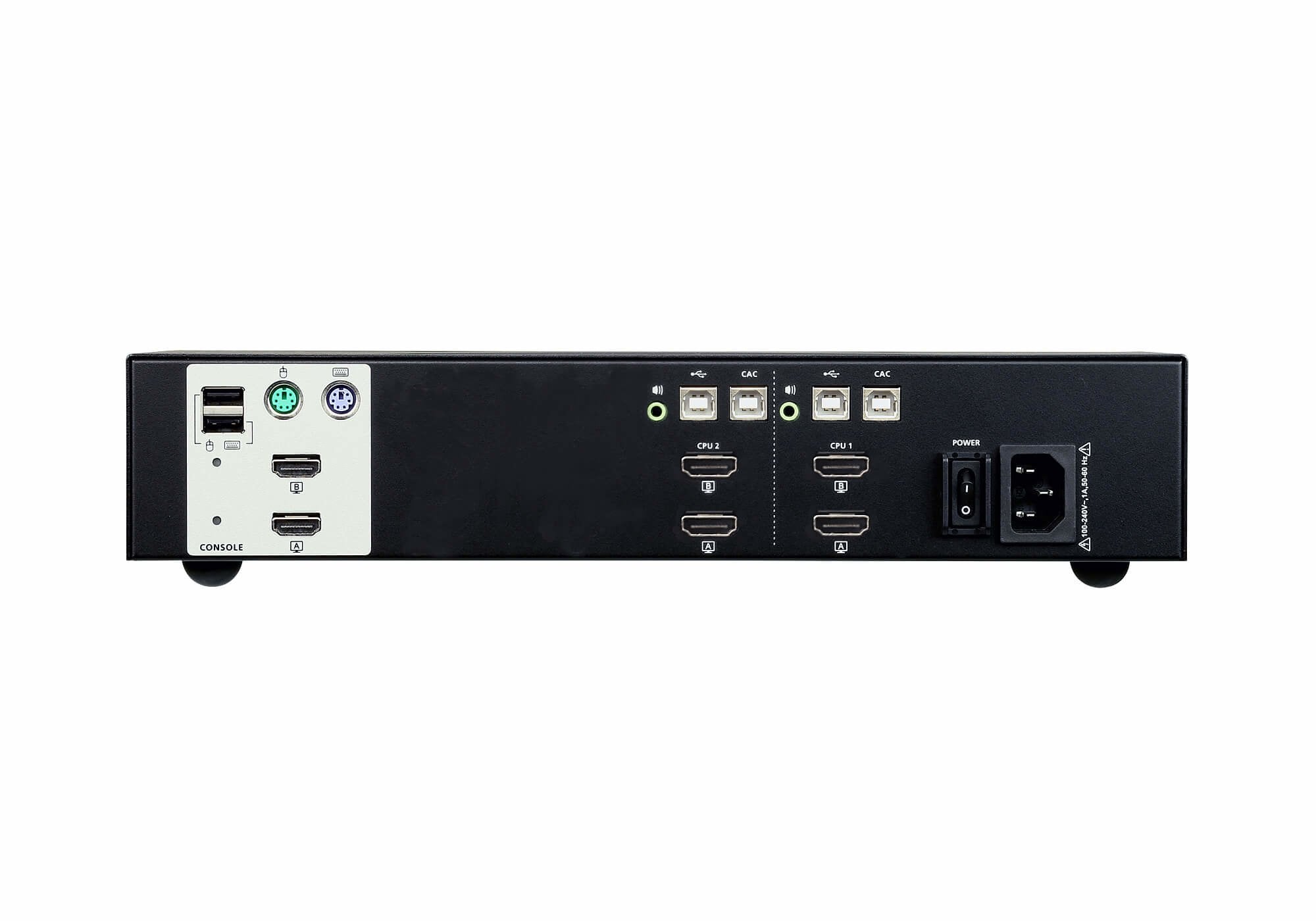 Conmutador Kvm Seguro 2-Port Usb Hdmi Dual Display Secure Kvm Aten  Aten Kvm Seguro 2-Port Usb Hdmi Dual Display Secure Kvm (Cs1142h-At-G)
