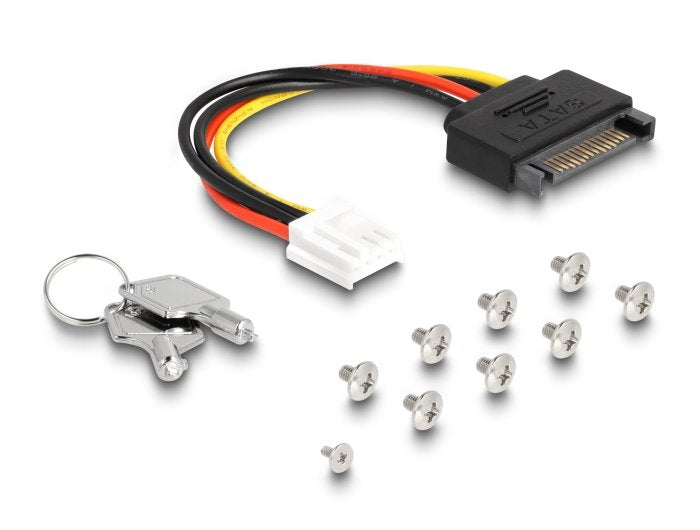 Delock 47126 Estante Móvil De Bahía Delgada Para 4 X Ssd M.2 Nvme Con Conector Slim Sas Sff-8654 Delgado