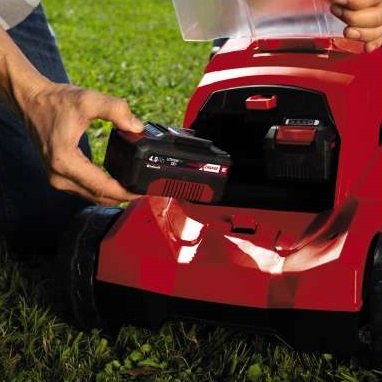 Cortacésped  Einhell Ge-Cm 36/37 Li-Solo Manual Batería Negro, Rojo Rojo/Negro, Cortacésped Manual, 37 Cm, 2,5 Cm, 7,5 Cm, 45 L, Escalonado