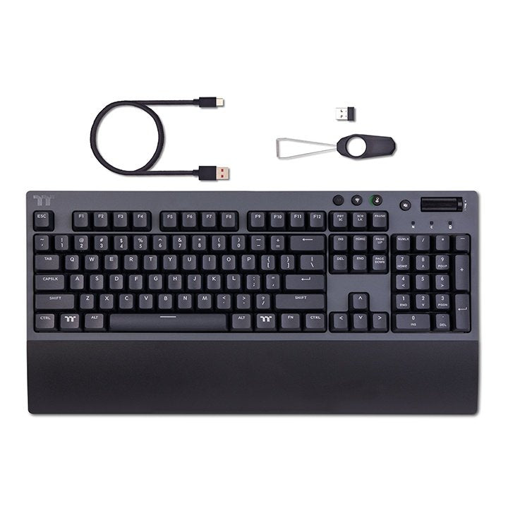 EAN 4713227524902 - Thermaltake GKB-WOW-RDSNUS-01 teclado Juego USB + Bluetooth Negro, Gris imagen 6