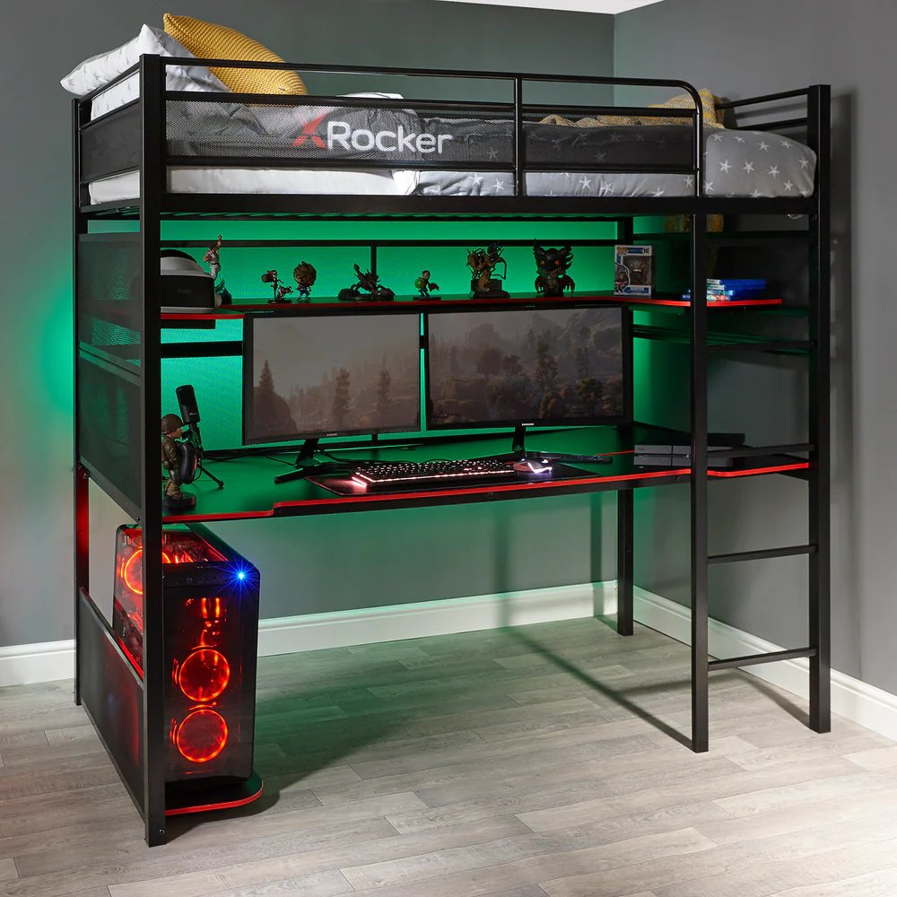 EAN 0094338711882 - X Rocker 7118801 cama Cama para jugar a videojuegos Individual estándar Rectangular imagen 4