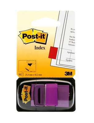 Marcador Index Post-It Mediano 3m Dispensador 50 Unidades Violeta