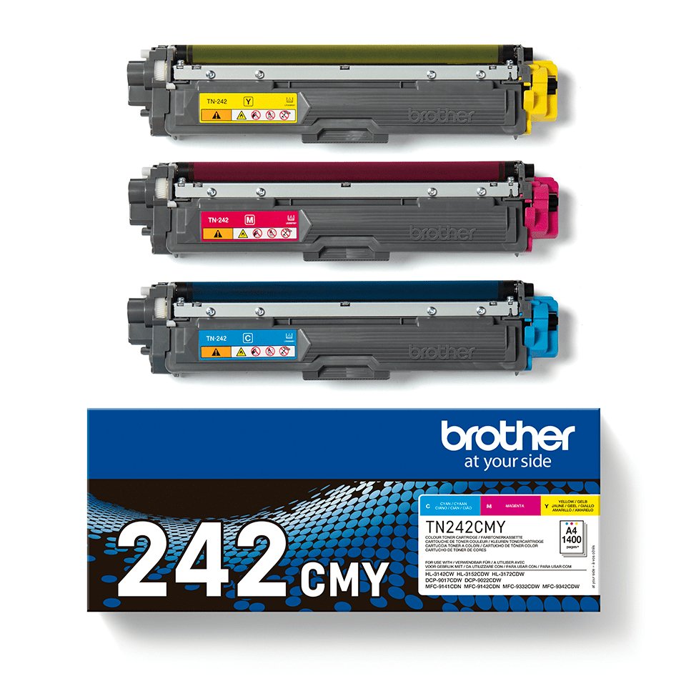 EAN 4977766812856 - Brother TN-242CMY cartucho de tóner 1 pieza(s) Original Cian, Magenta, Amarillo imagen 4