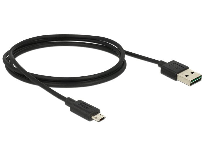 Delock Cable Easy-Usb 2.0 Typ-A Macho > Easy-Usb 2.0 Typ Micro-B 1 M Negro
