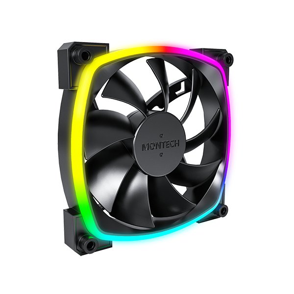 Montech Ax120 Pwm Argb Ventilador - 120mm, Negro