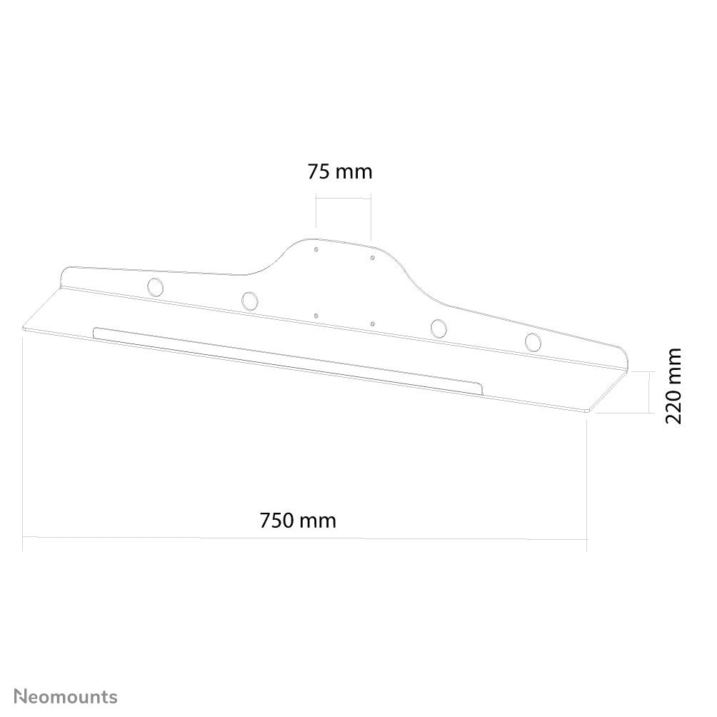 Newstar Keyb-V100componente Para Montaje (Estante) Para Teclado / Ratnplatainterfaz De Montaje: 75 X 75 Mm
