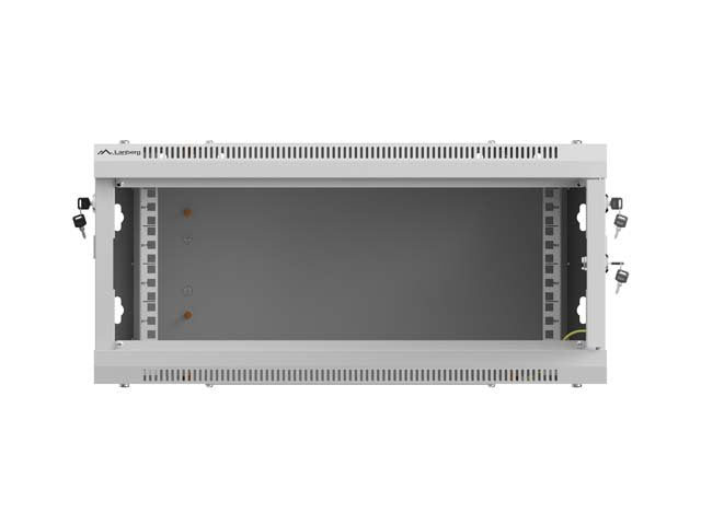 Lanberg Rack Cabinet 19in Wall-Mount 4u 600x600 Flat Pack With Perforated Door Grey
