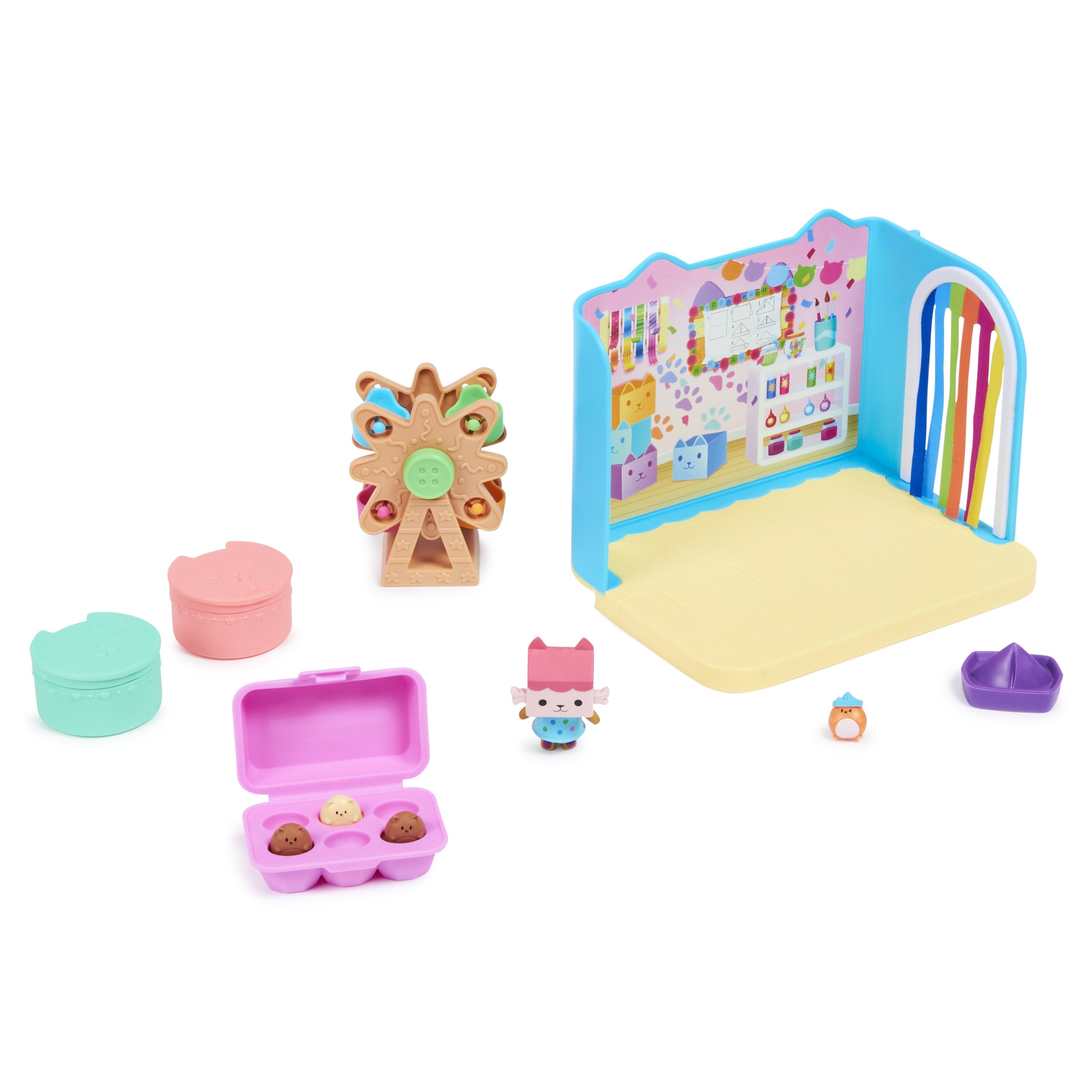 Spin Master Gabby'S Dollhouse Deluxe Room-A-Re-Room, Telón De Fondo 6064151