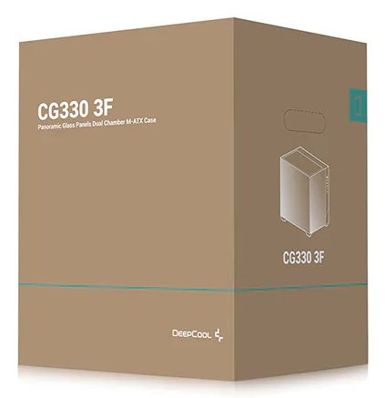 Caja Pc Deepcool Cg330 3f (Negro, Panorama-Design) R-Cg330-Bkngm3-G