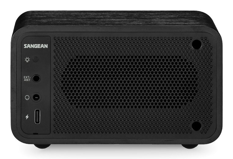 Sangean Wr-8 Roble De Medianoche Radio Analógica De Madera Con Am Fm Bluetooth
