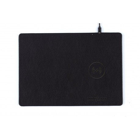 Minibatt Alfombrilla Para Ratón Color Negro Con Carga Inalámbrica Qi