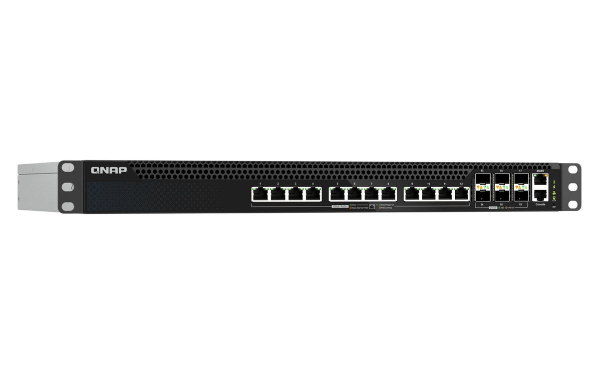 Qnap Qsw-M5218p-6f12t, Managed, L3, 10g Ethernet (100/1000/10000), Power Over Ethernet (Poe), Montaje En Rack, 1u