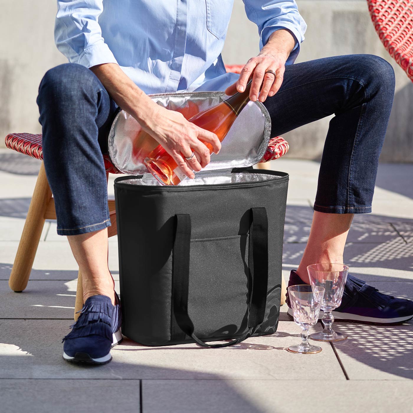 EAN 4012013704048 - Reisenthel Thermoshopper recipiente térmico 15 L Negro imagen 3