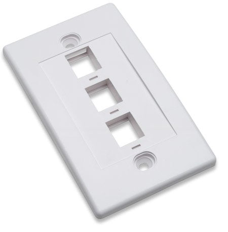 Intellinet 163309 Panel Para Toma De Superficie 3x Keystone_