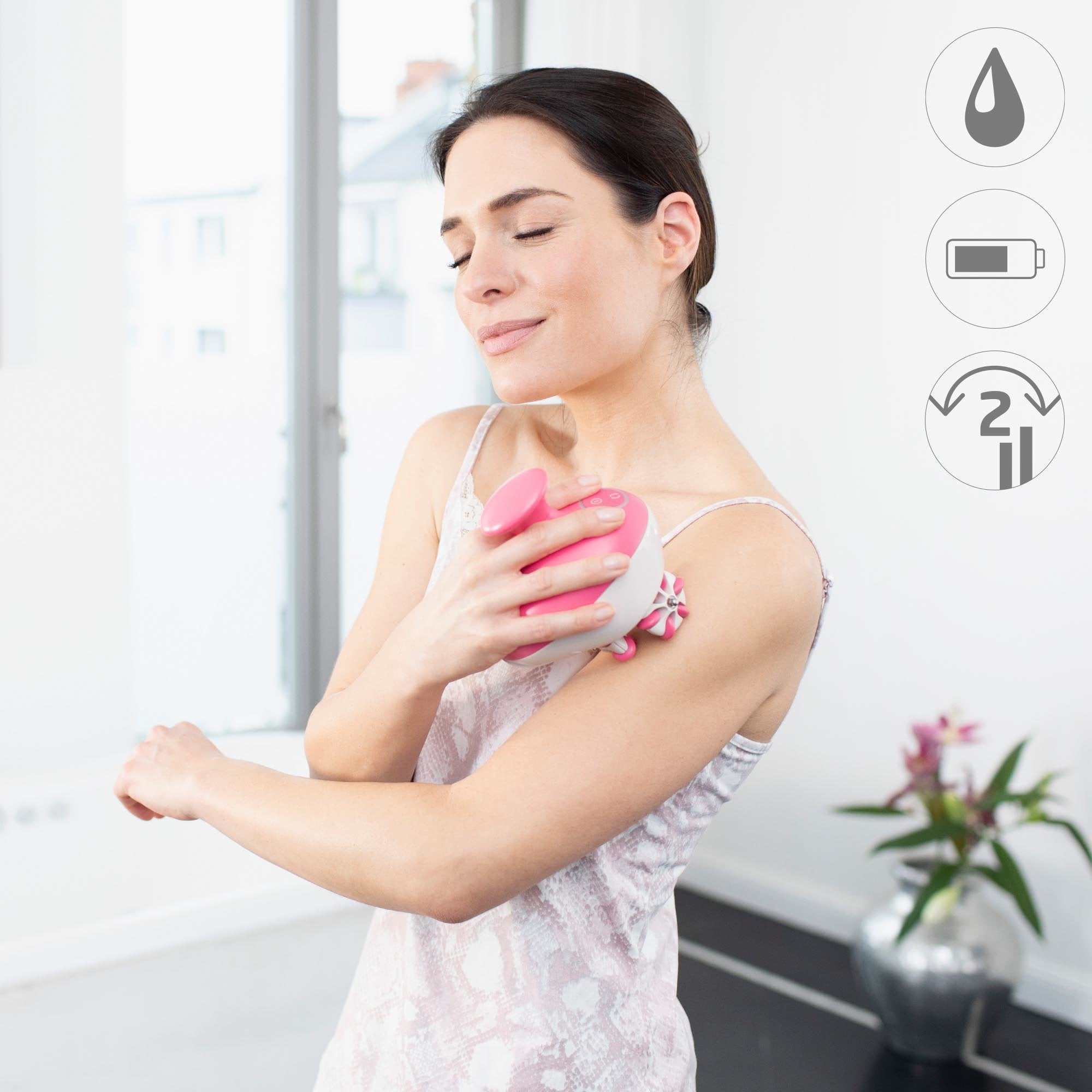 EAN 4015588885426 - Medisana AC 900 masajeador Universal Rosa, Blanco imagen 3