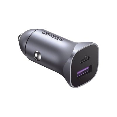 EAN 6957303848584 - Ugreen 40858 cargador de dispositivo móvil Universal Aluminio Encendedor de cigarrillos Carga rápida Auto imagen 1