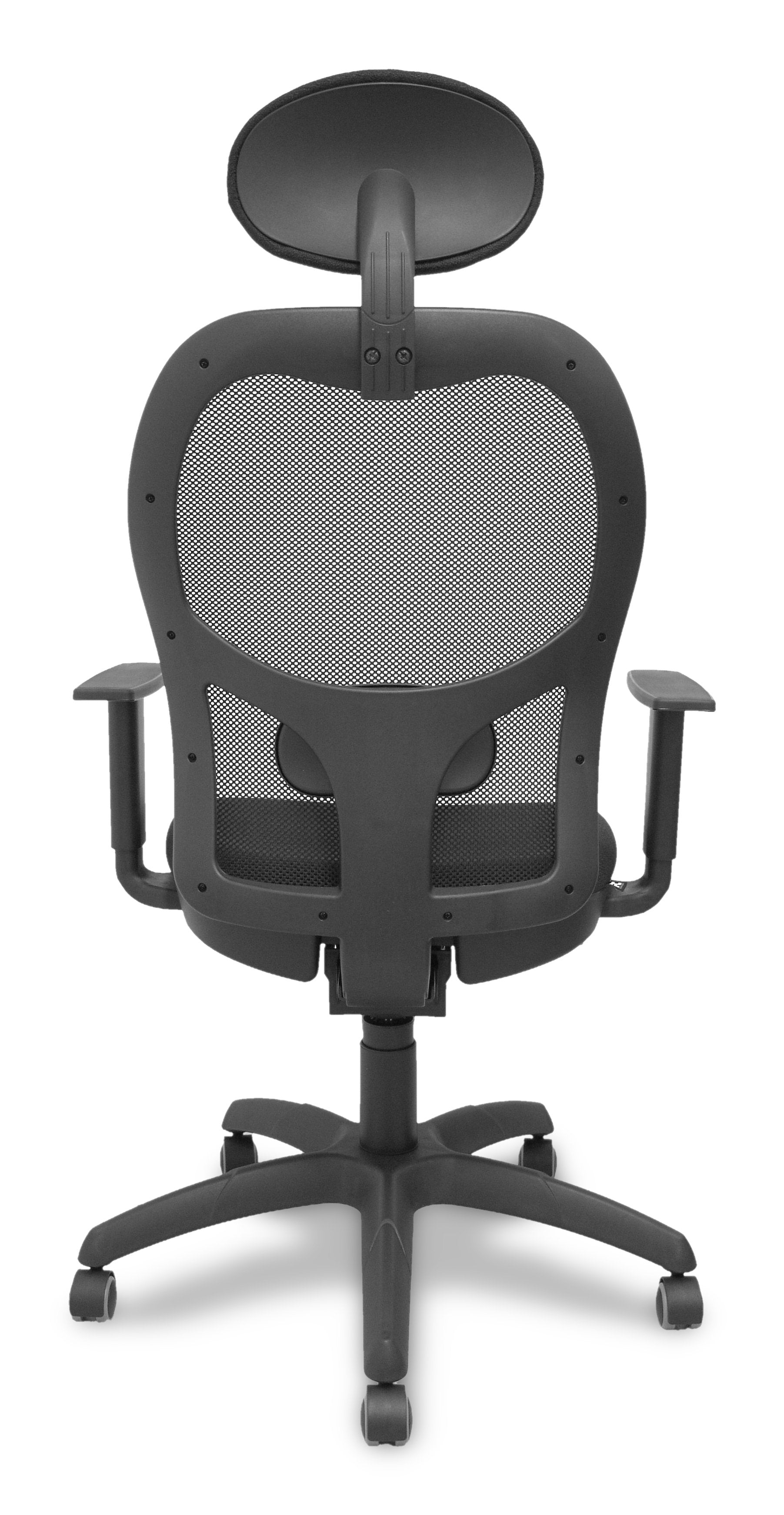 Silla Jorquera Malla Negra Asiento Bali Negro Con