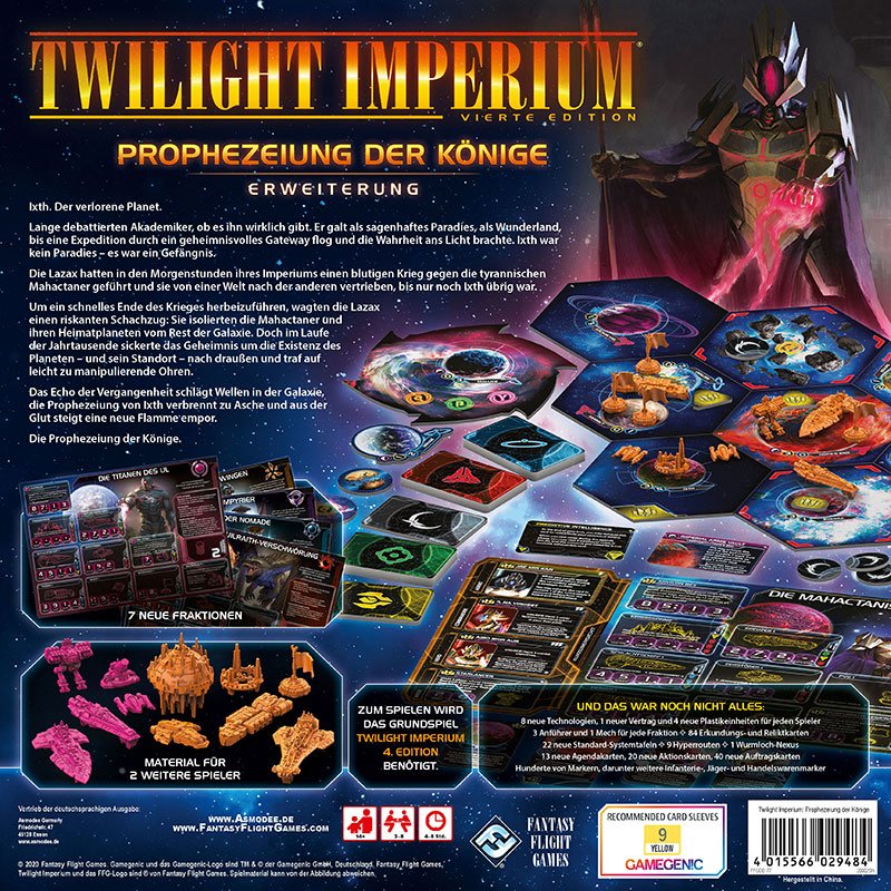 Asmodee Twilight Imperium 4.ª Edición: Profecía De Los Reyes, Expansión Para Juego De Mesa Ffgd0177