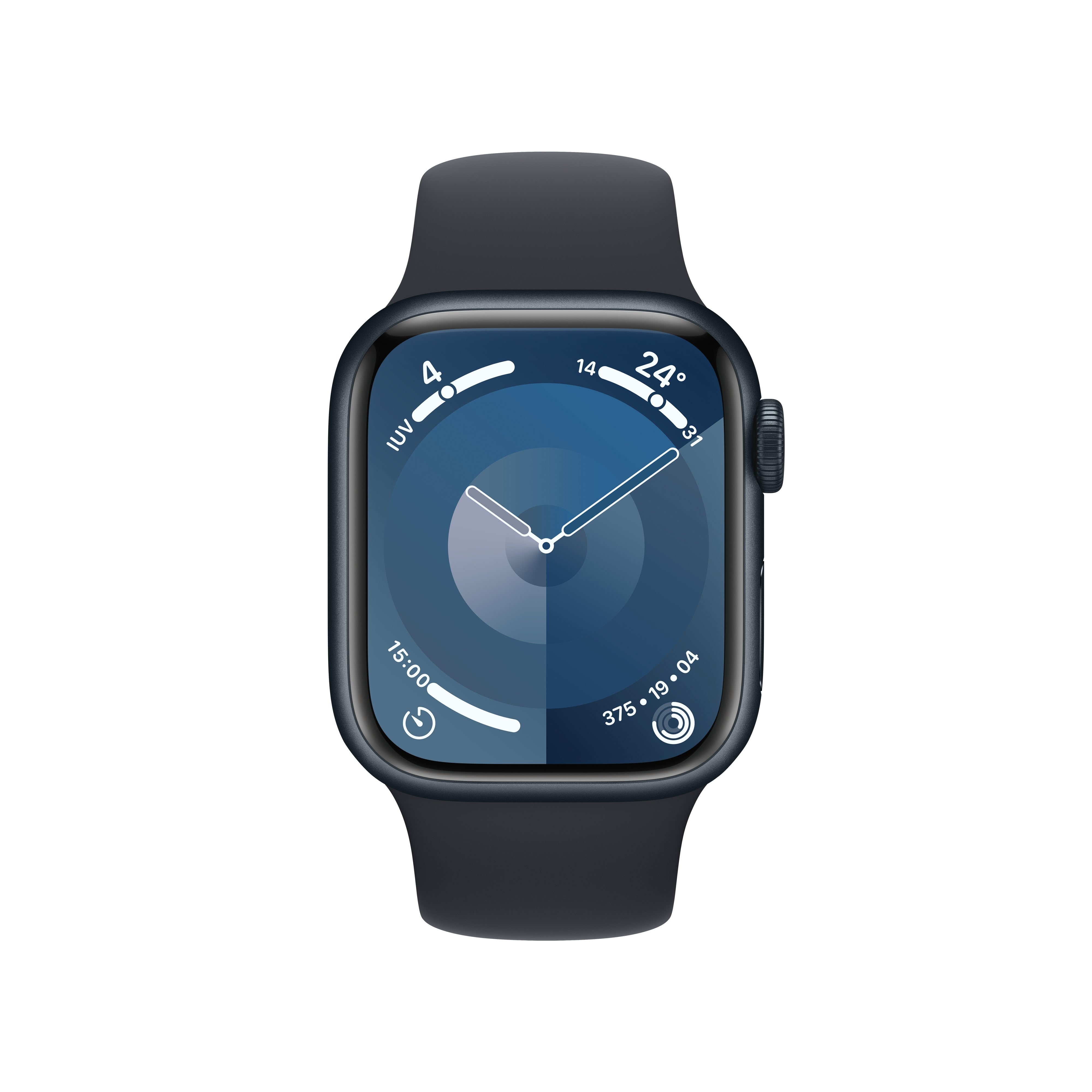 Apple Watch Series 9 Gps Cellular 41mm Caja De Aluminio Medianoche Correa Deportiva Medianoche M L